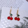 Cute Red Cherry Charm Earrings Online