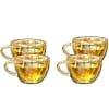 Shop Double Wall Glass Tea Cups 200ml Set Of 4