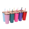 Shop Double Wall Tumbler With Metallic Lid - Assorted - Single Piece