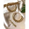 Earrings - Link Chain Hoops - Juju Joy Online