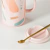 Shop Elegant Mug With Stirrer And Lid - Assorted - Single Piece