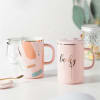 Elegant Mug With Stirrer And Lid - Assorted - Single Piece Online