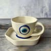 Evil Eye Cup And Saucer - Single Piece Online