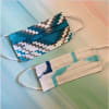 Face Masks - White And Blue - Set Of 2 Online