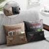 Father's Day Personalized Couple Cushion Online