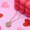 Floral Hearts Openable CZ Pendant Online