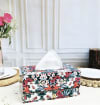 Buy Floral Tissue Box With Cutlery Organizer - Single Piece