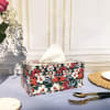 Shop Floral Tissue Box With Cutlery Organizer - Single Piece