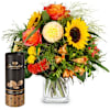 Flower bouquet Smiley with Gottlieber cocoa almonds Online