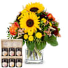 Flower bouquet Top of Summer with Bee-Family honey gift set Online