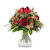 Flower bouquet Winter Time with Christmas lights Online