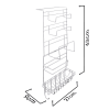 Gift Fridge Side Rack And Hanger - Steel