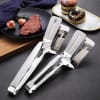 Gift Frying Tongs - Big - Silver - Single Piece