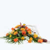 Funeral Bouquet Warm w Ribbon 240439 Online