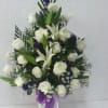 Funeral Spray arrangement with ribbon Online