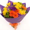 Funeral Sympathy Bright Bouquet with ribbon Online