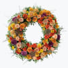 Funeral Wreath Warm w Ribbon 240441 Online