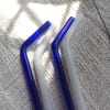 Gift Glass Straw - Blue And White - Set Of 6