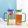 Gift Glass Tumbler With Handle - Assorted - Single Piece