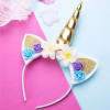 Gold Hairband - Unicorn Horn With Ears Online