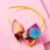 Grossgrain Ribbon Bow - Hairband With Unicorn Charm Online