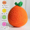 Buy Handmade Crochet Orange Soft Toy - Single Piece