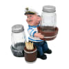 Shop Happy Sailor Salt Pepper Shakers With Toothpick Holder - White And Blue
