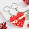 Heart Shape Couple Key Chain