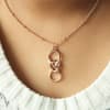 Buy Infinity Heart Rose Gold Finish Pendant