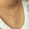 Shop Infinity Heart Rose Gold Finish Pendant