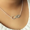 Shop Infinity Heart Silver Polish Pendant Necklace