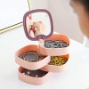 Gift Jewellery And Make Up Organizer With Mirror - 4 Tier - Square - Assorted - Single Piece