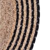 Buy Jute Rug - Beige And Black - Single Piece