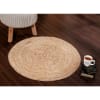 Jute Rug - Circle - Beige Online