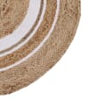 Buy Jute Rug - Circle - Beige And White