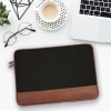 Laptop Sleeve - Canvas And Vegan Leather - Black Solid - Single Piece Online