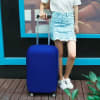 Gift Luggage Cover / Suitcase Cover- Plain Blue - Small