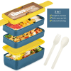 Buy Lunch Box - 3 Layer - Wheat Straw - Yellow - Single Piece