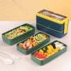 Lunch Box - 3 Layer - Wheat Straw - Yellow - Single Piece Online