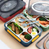 Lunch Box - 4 Compartments - Reheatable - Single Piece Online