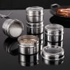 Buy Magnetic Canister With Tray - Stainless Steel - Set Of 4