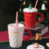 Gift Merry Christmas Mug With Straw - Assorted - Single Piece