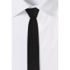 Microfiber Necktie - Solid Black Ultra Thin - Single Piece Online