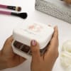 Gift Mini Jewellery Organizer Box - Personalized - Off White