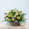 Mixed basket in warm shades and greens Online