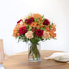 Mixed Bouquet of warm orange and red Shades Online