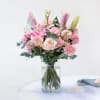 Mixed bouquet with roses and lilies Online