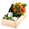 Mixed colourful bouquet with wine Online