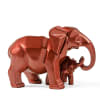 Buy Mother's Passionate Love Rose Gold Tusker Statue