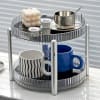 Multipurpose Organizer - Rotating - Double Layered - Transparent Grey - Single Piece Online